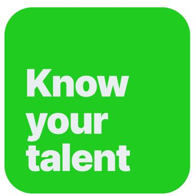 Know your talent